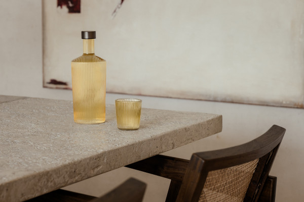 Paveau Trinkglas Cable, gelb