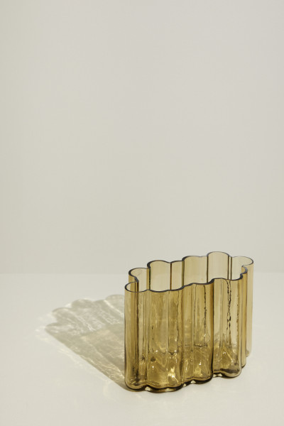 Hübsch Interior Vase Umber Amber