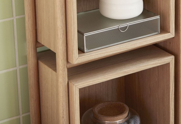 Hübsch Interior Kommode mit Fächern, Eiche, FSC, Natur