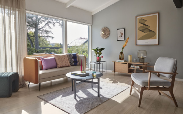 Hübsch Interior Beistelltisch, 2-er Set, quadratisch, schwarz, Metall