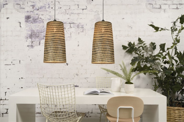 Good&Mojo Hängeleuchte Kalimantan bamboo L