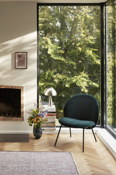 Hübsch Interior Tischleuchte, Nickel, Metall