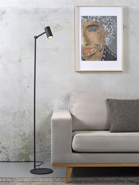 its about Romi Floor lamp iron Montreux LED schwarz