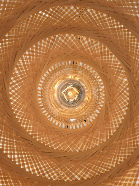 Good&Mojo Hanging lamp Palawan bamboo 1-shade, natur