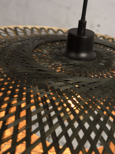 Good&Mojo Wall lamp Kalimantan bamboo horizontal medium