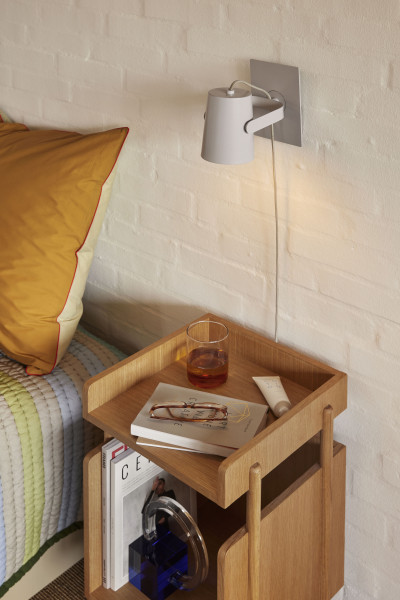 Hübsch Interior Wandlampe Ardent, hellgrau