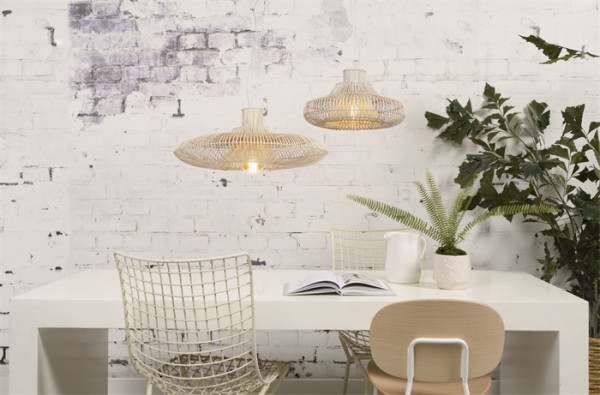 Good&Mojo Hängeleuchte Kalahari wicker natural, Large