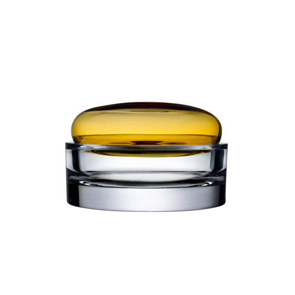 Aufbewahrungsgefäß Ecrin mit Deckel, Amber, large