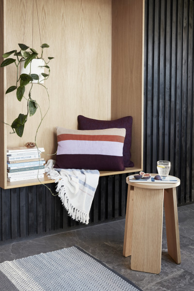 Hübsch Interior Hocker, rund, Eiche, FSC, natur