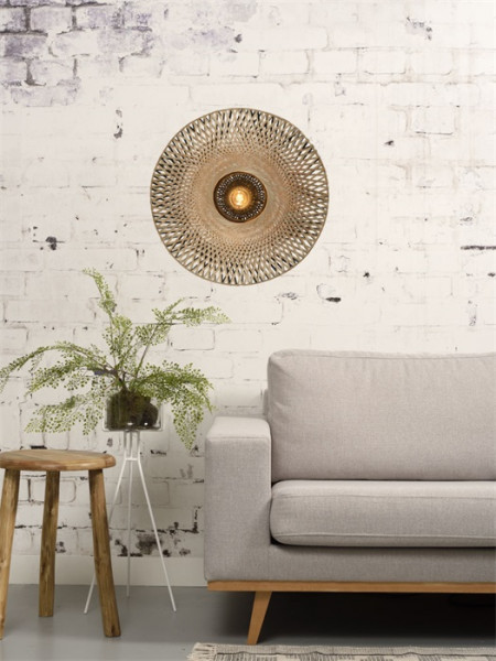 Good&Mojo Wall lamp Kalimantan bamboo flat, S