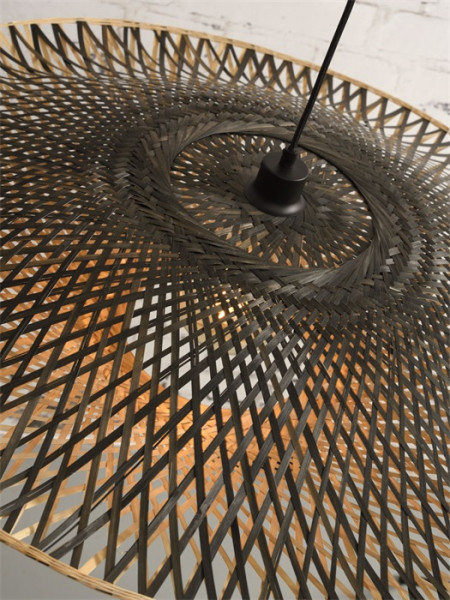 Good&Mojo Hängeleuchte Kalimantan bamboo flat, L