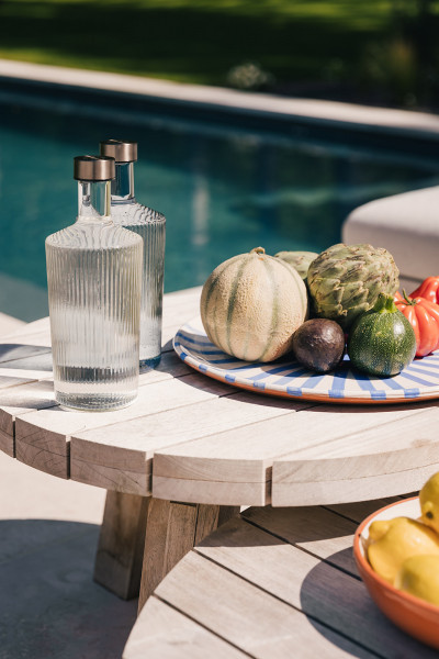 Paveau Wasserflasche White Haven, mundgeblasen