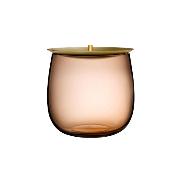 NUDE Glass, Aufbewahrungsgefäß Beret Caramel, large