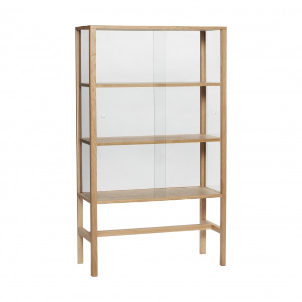 Hübsch Vitrine Museum, Natur, Eiche/Glas
