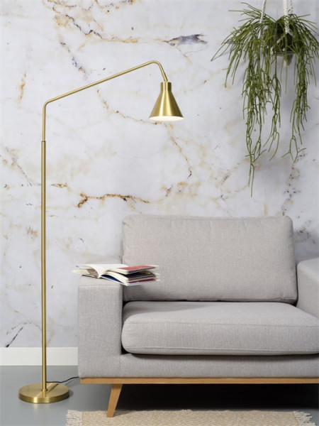 It´s about RoMi Stehlampe Lyon, dreh & schwenkbar, Metall, Gold