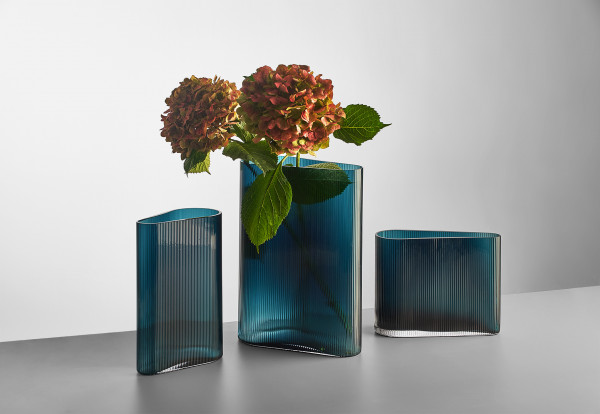 Nude Vase Mist, petrol green