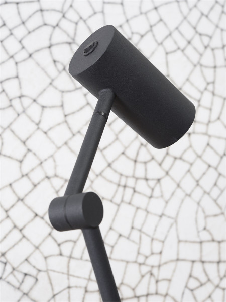 its about Romi Floor lamp iron Montreux LED schwarz