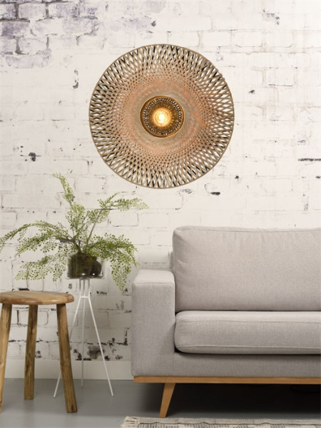 Good&Mojo Wall lamp Kalimantan bamboo flat, L