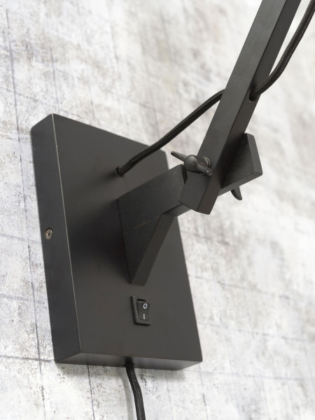 Good&Mojo Wandleuchte Kalimantan bamboo horizontal, L