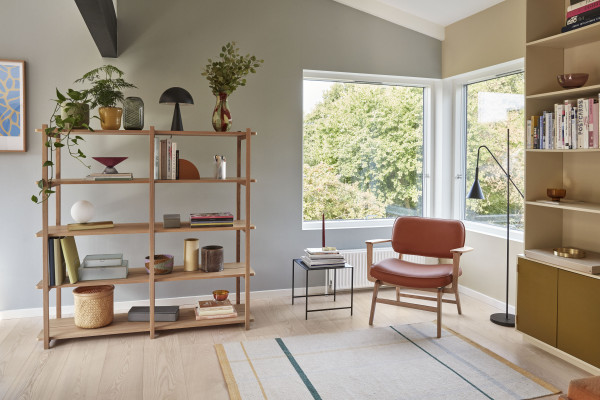 Hübsch Interior Beistelltisch, 2-er Set, quadratisch, schwarz, Metall