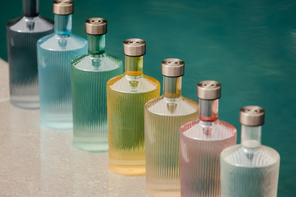 Paveau Wasserflasche White Haven, mundgeblasen