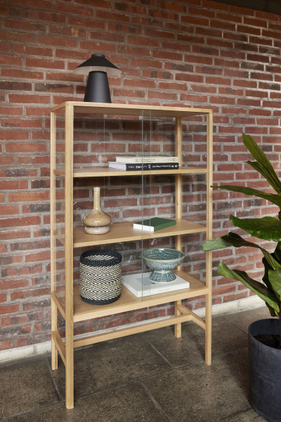 Hübsch Vitrine Museum, Natur, Eiche/Glas Mood