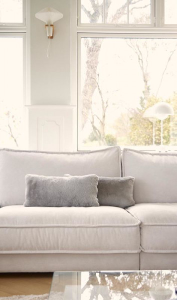 Natures Collection Lammfellkissen, Neuseeland, Mokassin, dunkelgrau