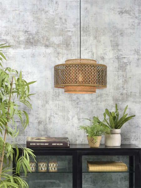 Good&Mojo Hängeleuchte Bhutan natur/schwarz