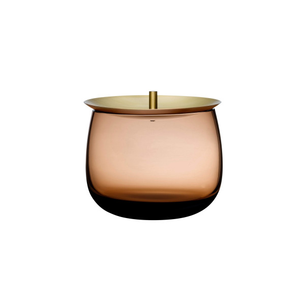 NUDE Glass, Aufbewahrungsgefäß Beret Caramel, small