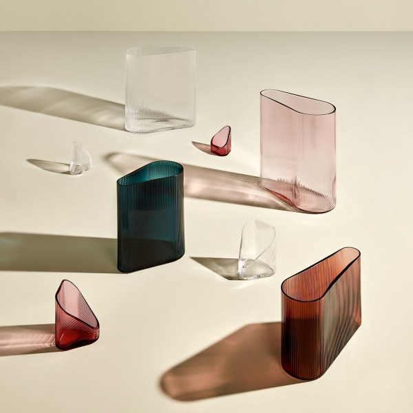 NUDE Glass, Vase Mist, Dusty Rose short