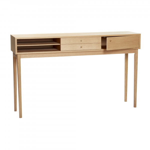 Hübsch Interior Konsole mit Fächer, Eiche, FSC, natur profil