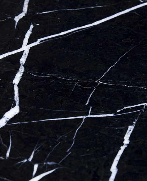 Hübsch Interior Couchtisch Raw Schwarz/Naturfarben