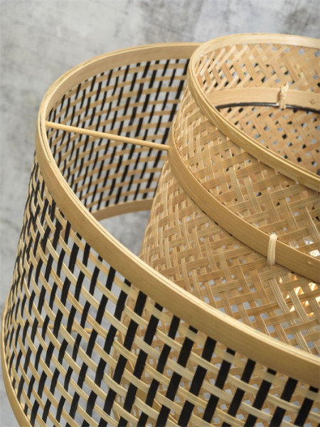 Good&Mojo Hängeleuchte Bhutan natur/schwarz