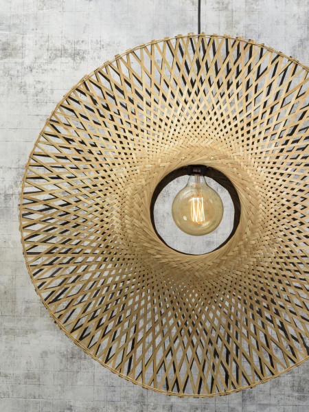 Good&Mojo Hängeleuchte Kalimantan Bamboo vertikal medium