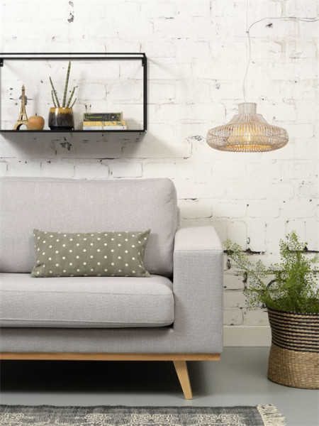 Good&Mojo Hängeleuchte Kalahari wicker natural, S