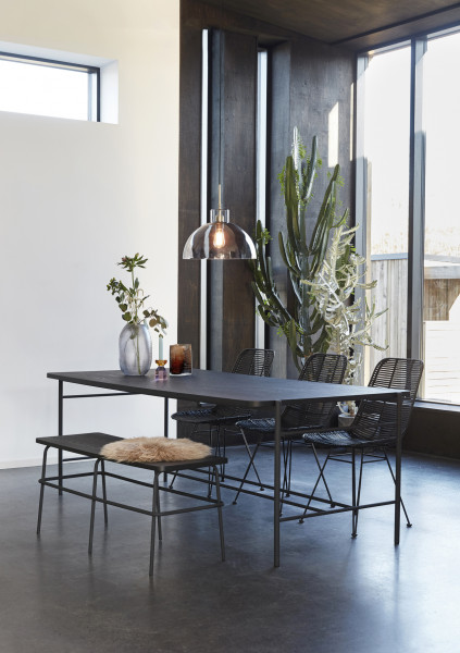 Hübsch Interior, Vase, Glas, bernstein, 3er Set