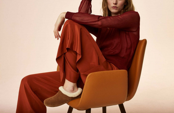 Natures Collection Lammfell Hausschuhe, Neuseeland hellbraun