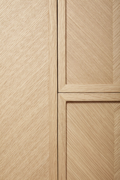 Hübsch Interior Kleiderschrank Herringbone large, Natur, Eiche