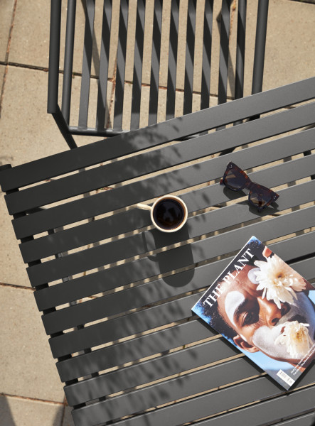 Hübsch Interior Gartenbank, schwarz, Metall,