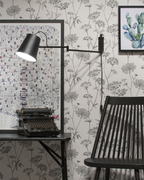 Wandlampe Brisbane Citylights Schwarz