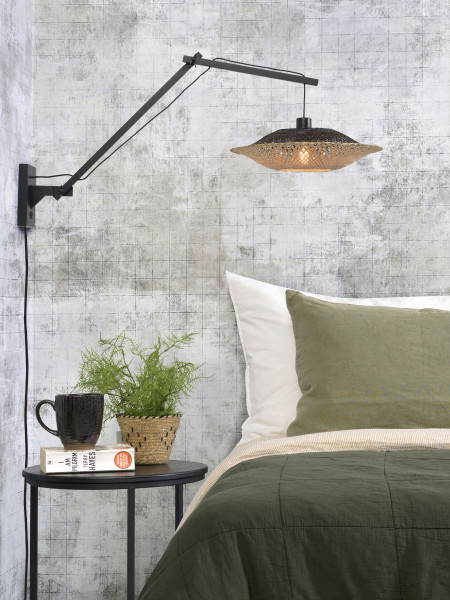 Good&Mojo Wall lamp Kalimantan bamboo horizontal medium