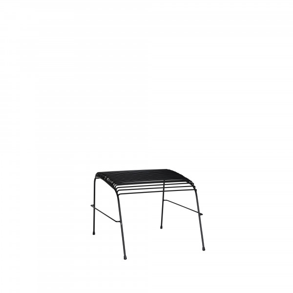 Hübsch Interior String Fusshocker, Metall, schwarz