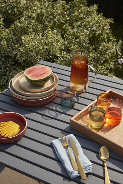 Hübsch Interior Gartentisch, Metall, grau