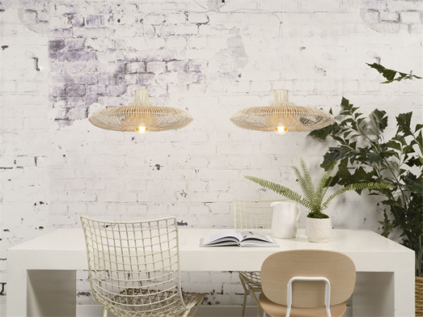 Good&Mojo Hängeleuchte Kalahari wicker natural, Large