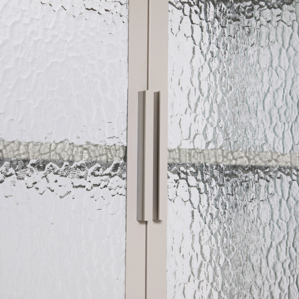 Hübsch Interior Vitrinenschrank Plex, Stahl grau