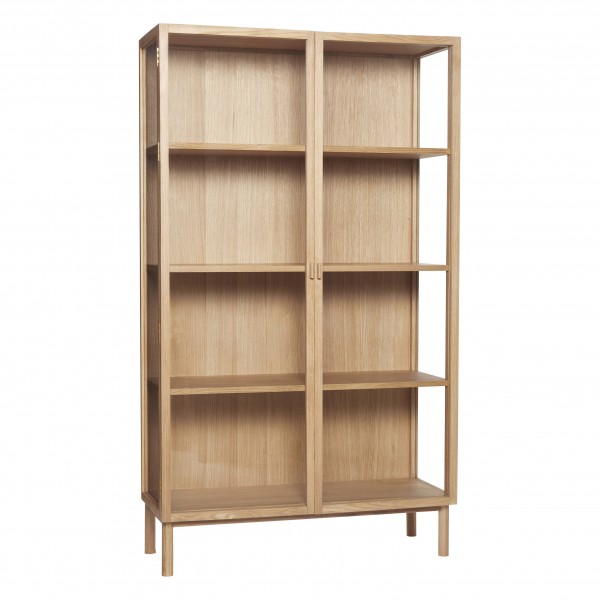 Vitrinenschrank, Holz/Glas, Natur von Hübsch Intrior