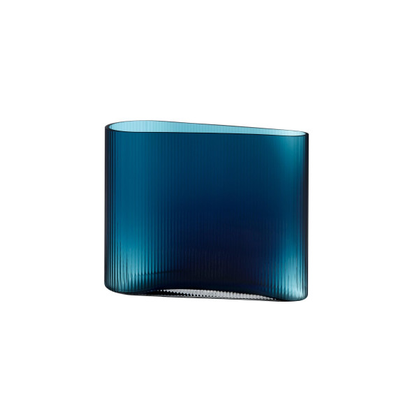 NUDE Mist Vase Wide, Petrol Green