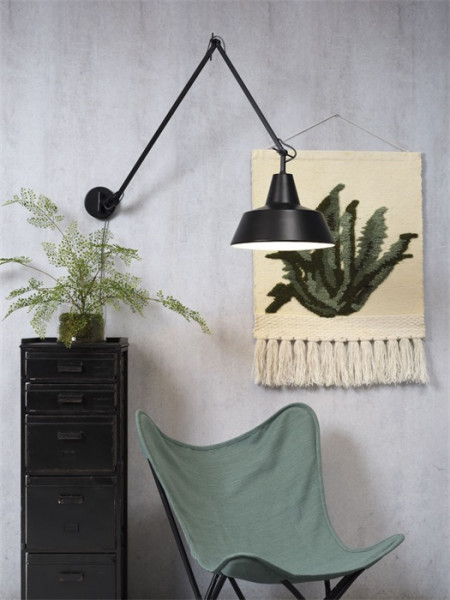 It´s about RoMi Wandlampe Chicago, schwenkbar, schwarz