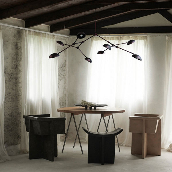 101 CPH Deckenleuchte - Drop Chandelier Burned Black