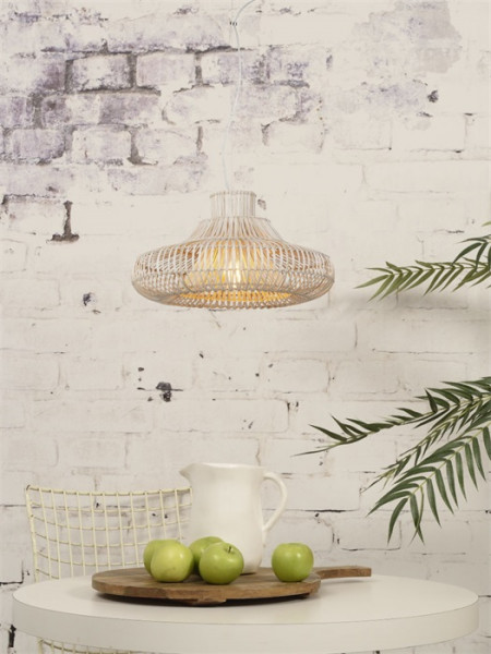 Good&Mojo Hängeleuchte Kalahari wicker natural, S